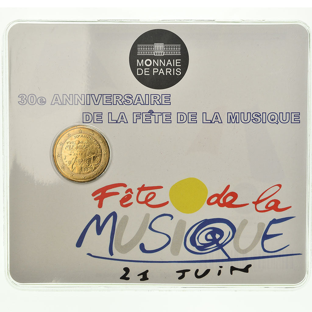France, 2 Euro, Fête Musique, 2011, BU, SPL, Bi-Metallic, Gadoury:13., KM:1789
