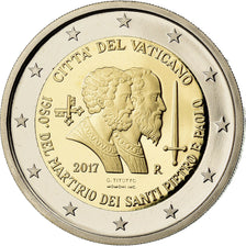Vatican, 2 Euro, Martyre de Saint Pierre et Saint Paul, 2017, BE, MS(65-70)