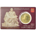 VATICAN CITY, 50 Euro Cent, 2013, Coin card, MS(65-70), Brass