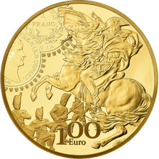 France, 100 Euro, Semeuse - Le Franc Germinal, 2019, FDC, Or