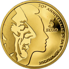 Frankrijk, Parijse munten, 5 Euro, Semeuse, 2008, FDC, Goud