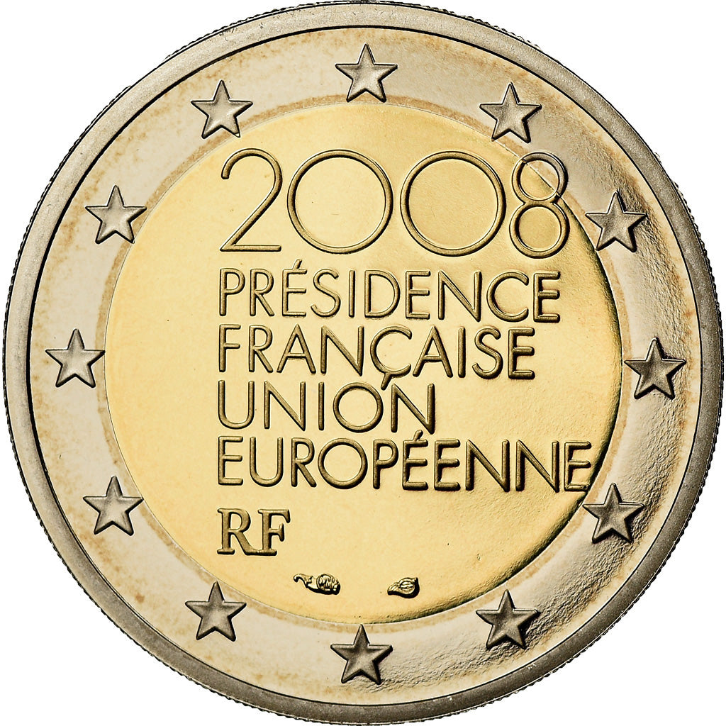 Frankrijk, 2 Euro, Présidence Française Union Européenne, 2008, BE, FDC