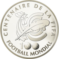 Francia, Monnaie de Paris, 1,5 Euro, Centenaire de la Fifa, 2004, FDC, Plata