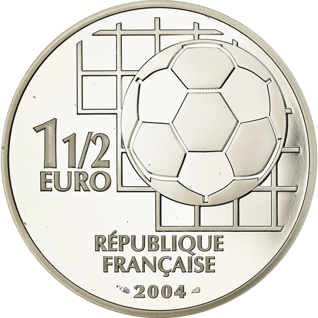 France, Monnaie de Paris, 1,5 Euro, Centenaire de la Fifa, 2004, MS(65-70)