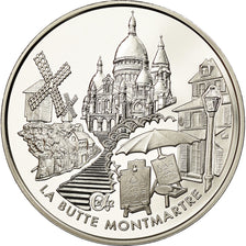 França, Monnaie de Paris, 1,5 Euro, Montmartre, 2002, MS(65-70), Prata