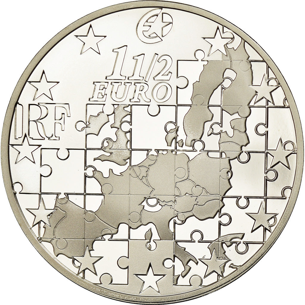 France, Monnaie de Paris, 1,5 Euro, Europa, 2004, MS(65-70), Silver