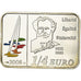 France, Monnaie de Paris, 1/4 Euro, Edouard Manet, 2008, FDC, Argent