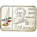 Frankreich, Monnaie de Paris, 1/4 Euro, Edouard Manet, 2008, STGL, Silber