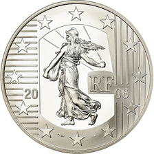 França, Monnaie de Paris, 1,5 Euro, Semeuse, 2006, MS(65-70), Prata