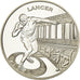 Francia, Monnaie de Paris, 1,5 Euro, Sport, Lancer du poids, 2003, FDC, Plata