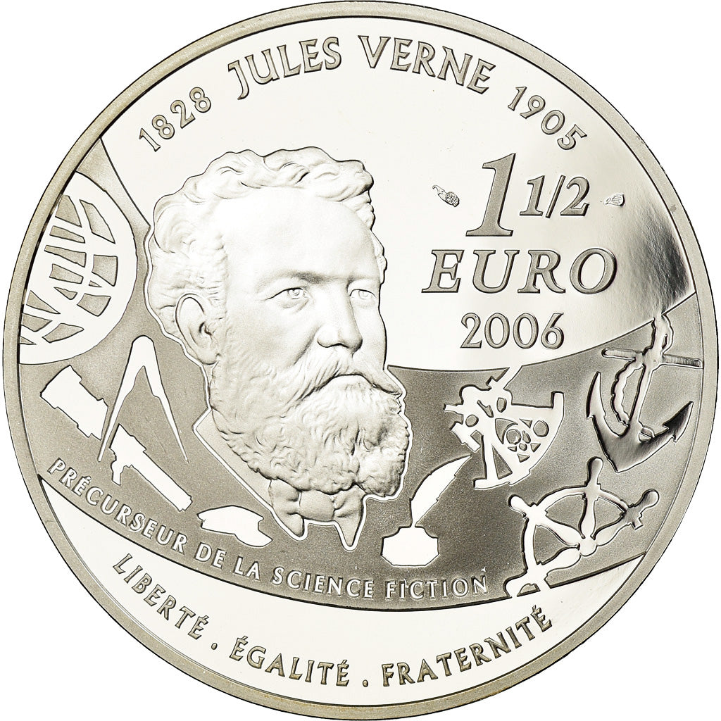 France, Monnaie de Paris, 1,5 Euro, Jules Verne - Michel Strogoff, 2006