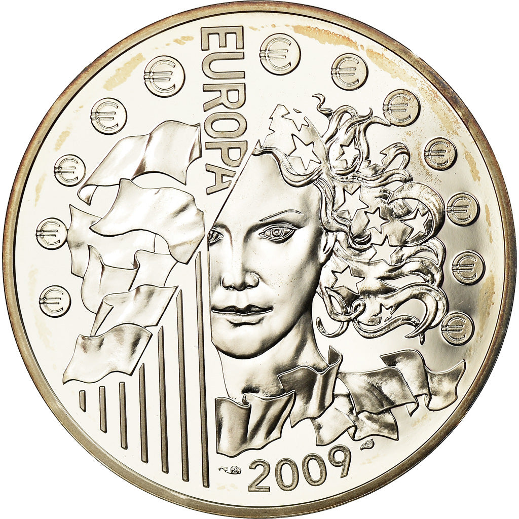 France, Monnaie de Paris, 10 Euro, Europa, 2009, FDC, Argent