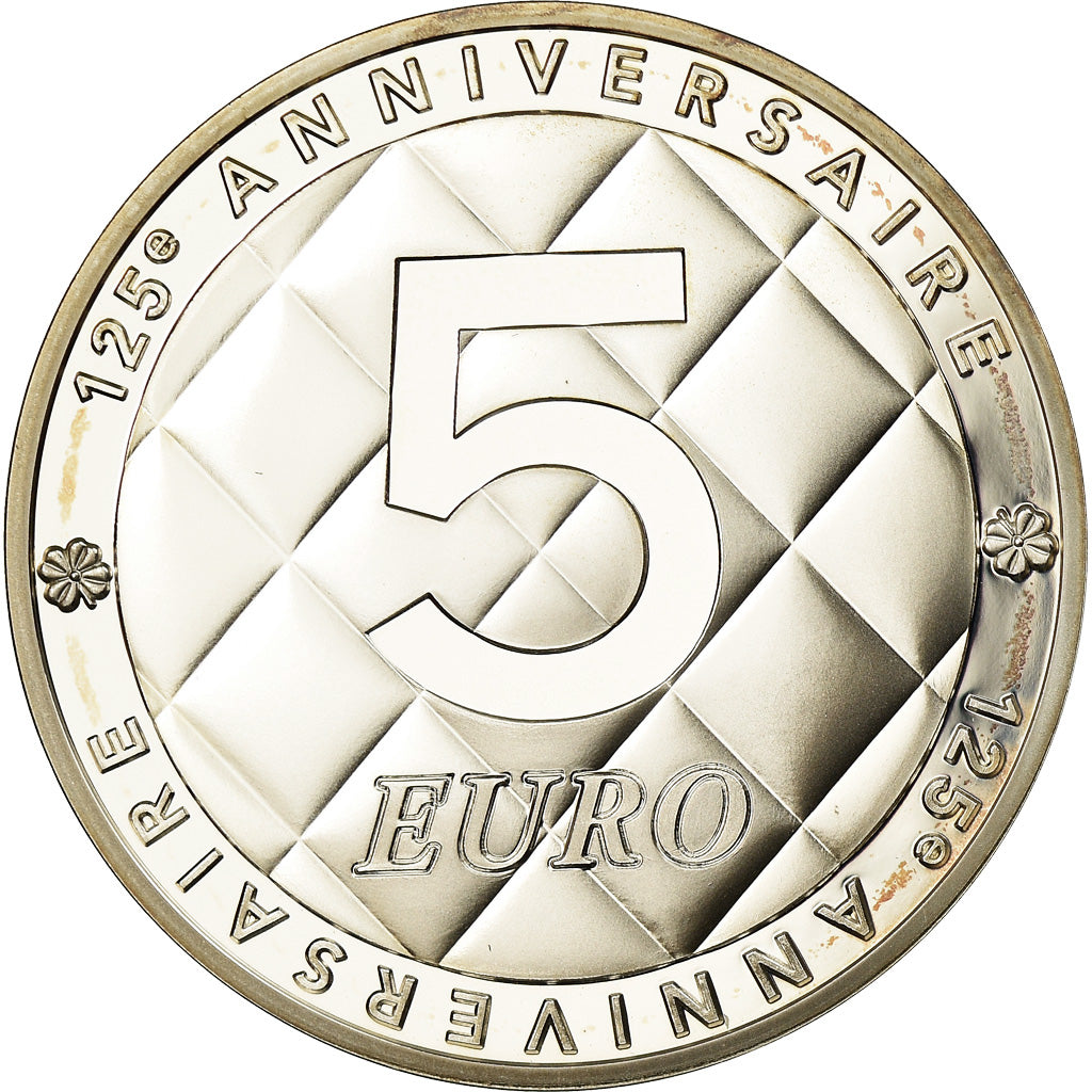 France, Monnaie de Paris, 5 Euro, Coco Chanel, 2008, MS(65-70), Silver