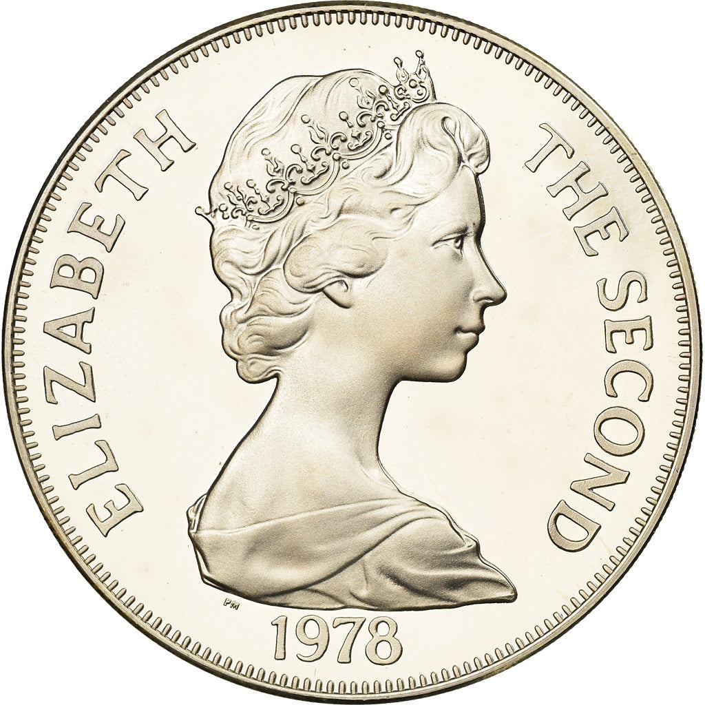 Coin, Ascension Island, 25 Pence, Crown, 1978, Pobjoy Mint, MS(63), Silver