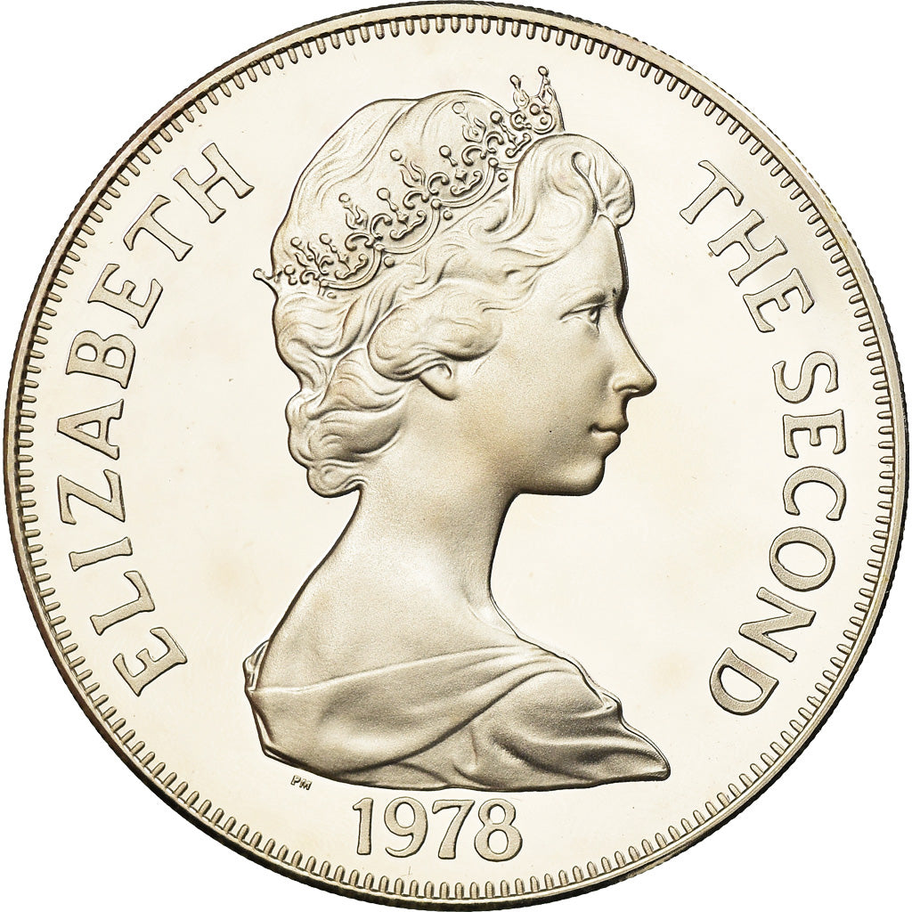 Moneta, Wyspa Wniebowstąpienia, 25 Pence, Crown, 1978, Pobjoy Mint, MS(63)