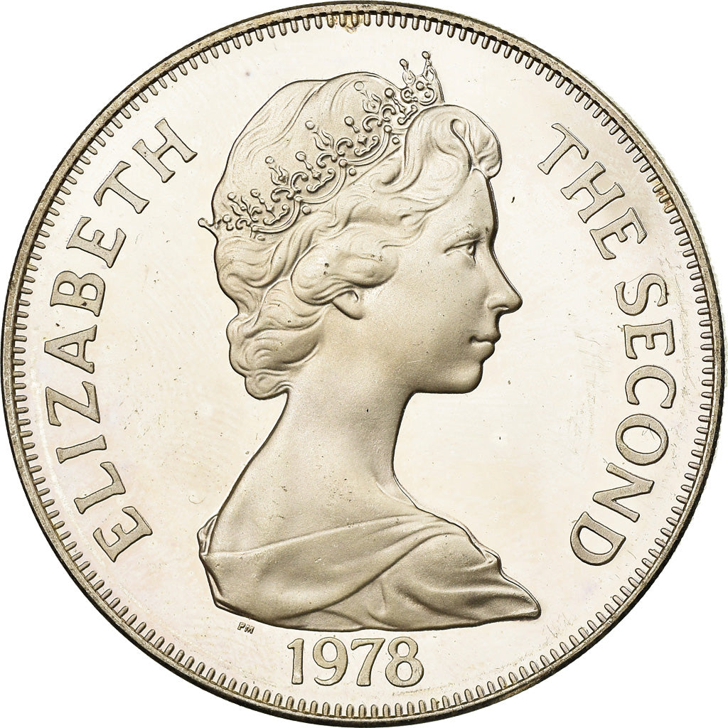 Coin, Ascension Island, 25 Pence, Crown, 1978, Pobjoy Mint, AU(55-58), Silver