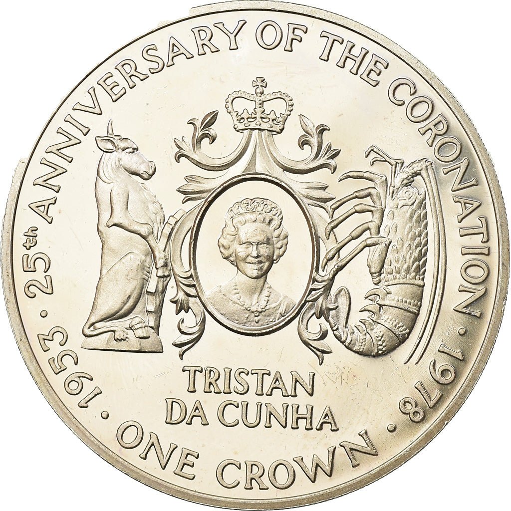 Monnaie, Tristan Da Cunha, Elizabeth II, Crown, 1978, Pobjoy Mint, Proof, SUP+