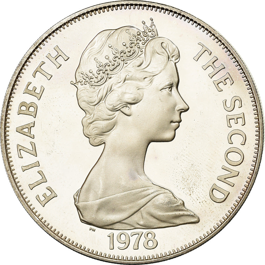 Coin, Tristan Da Cunha, Elizabeth II, Crown, 1978, Pobjoy Mint, Proof