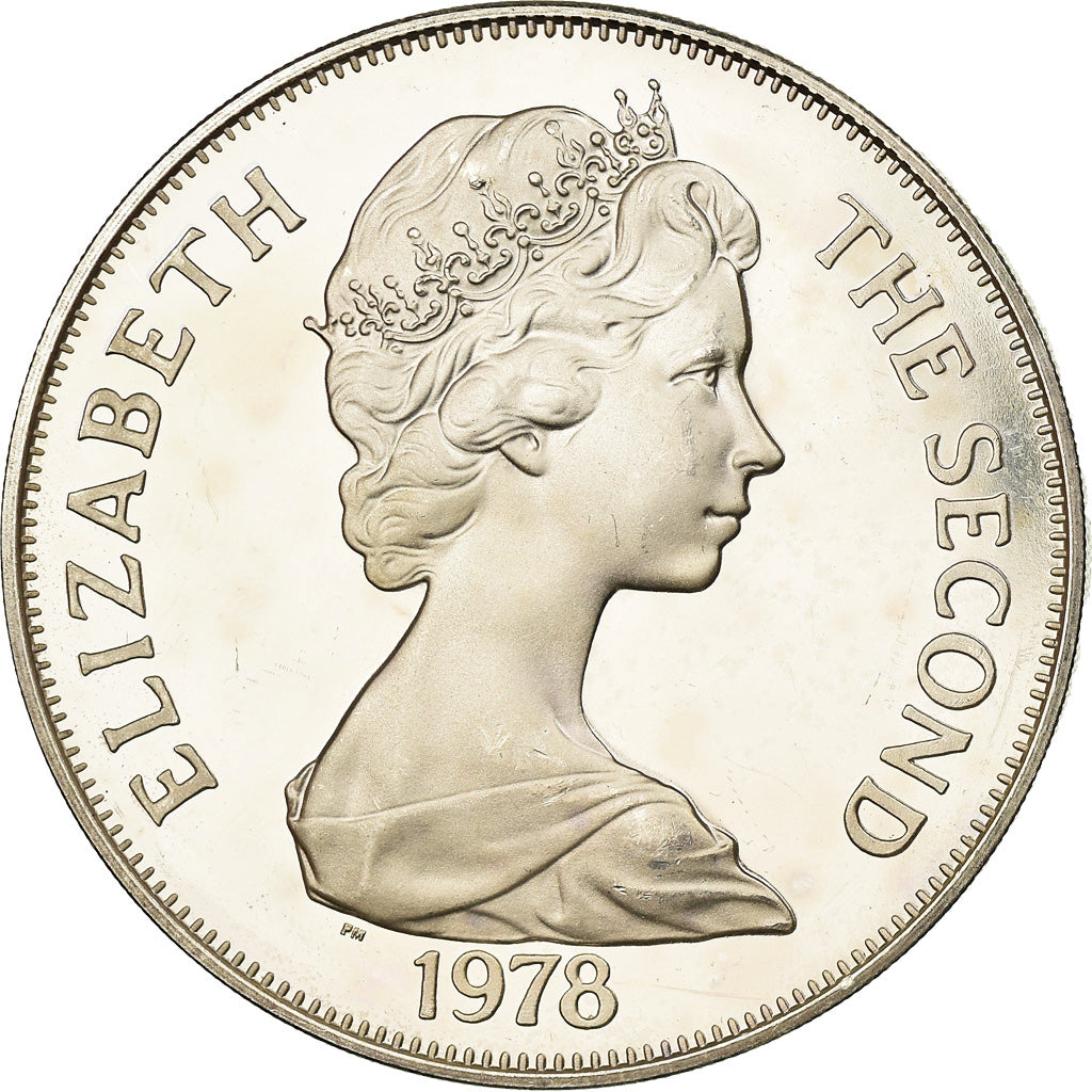 Coin, Tristan Da Cunha, Elizabeth II, Crown, 1978, Pobjoy Mint, Proof