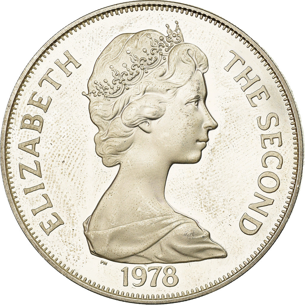 Coin, Tristan Da Cunha, Elizabeth II, Crown, 1978, Pobjoy Mint, Proof