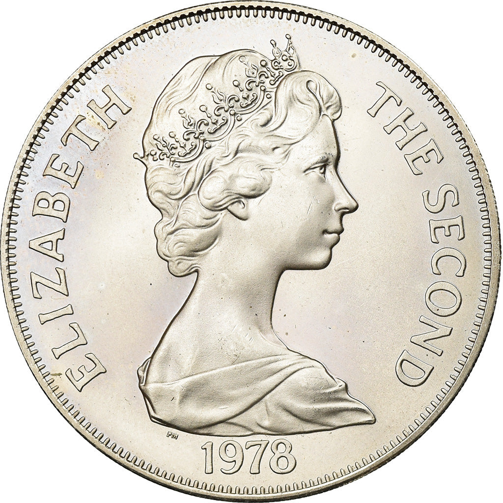 Coin, Tristan Da Cunha, Elizabeth II, Crown, 1978, Pobjoy Mint, MS(63), Silver