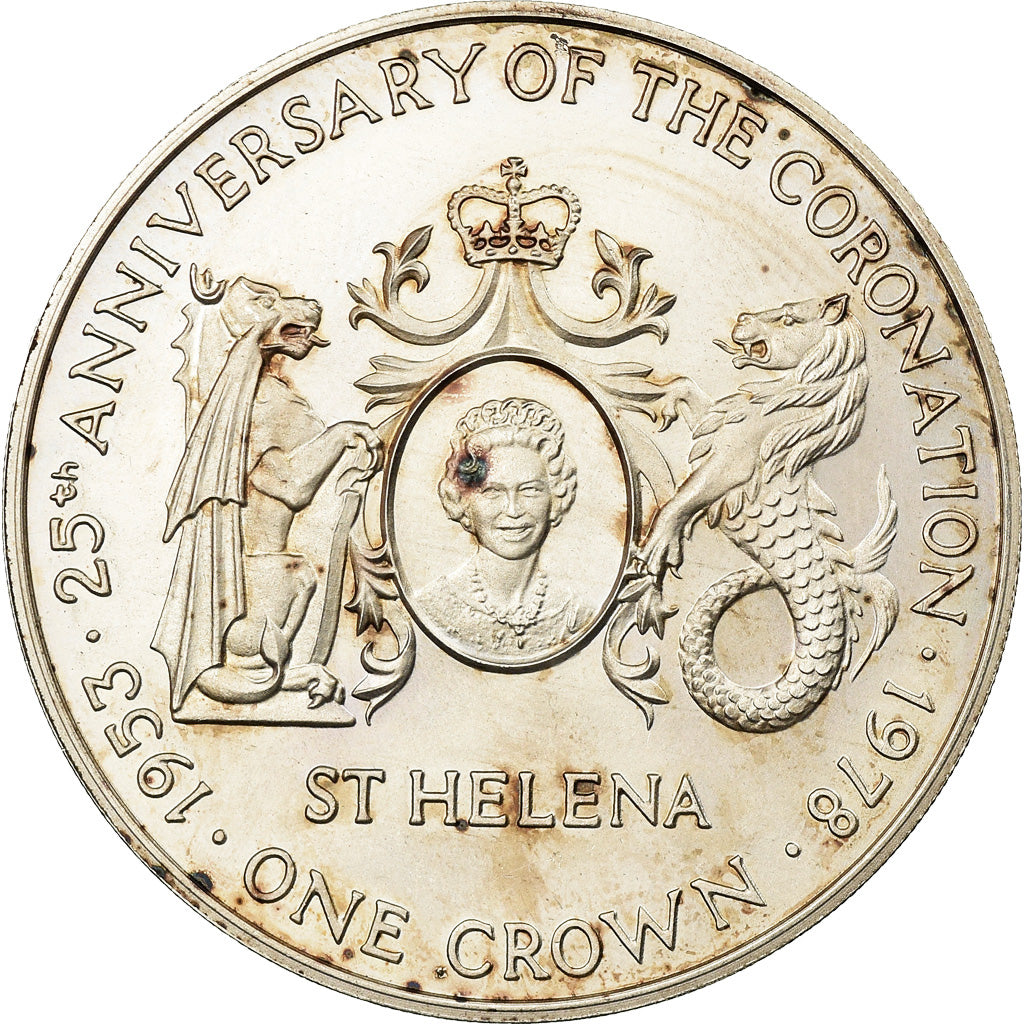 Coin, Saint Helena, Elizabeth II, 25 Pence, Crown, 1978, Pobjoy Mint, EF(40-45)
