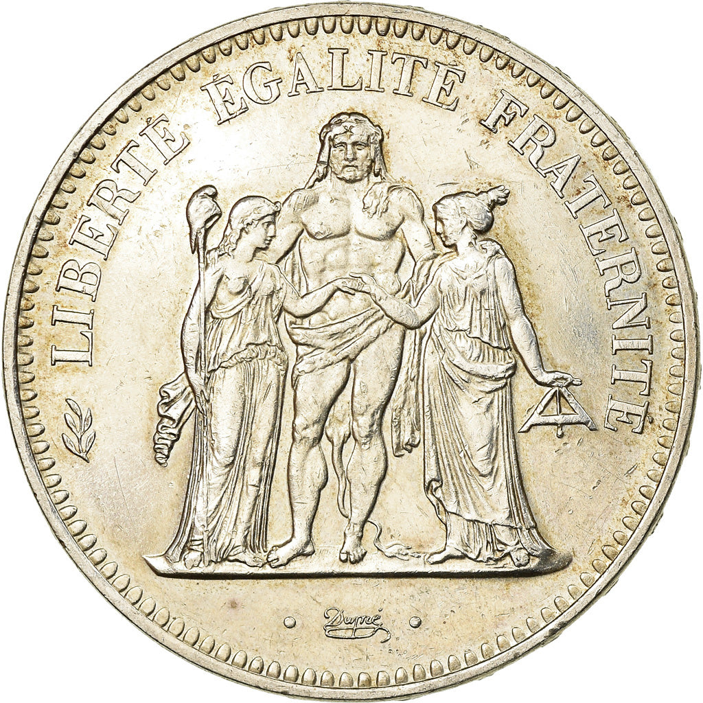 Monnaie, France, Hercule, 50 Francs, 1974, Avers 20 francs, SUP, Argent