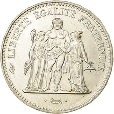 Moneta, Francja, Hercule, 50 Francs, 1974, Avers 20 francs, AU(55-58), Srebro