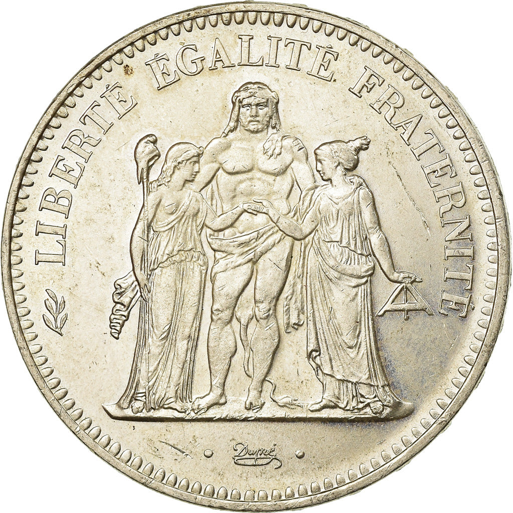 Monnaie, France, Hercule, 50 Francs, 1974, Avers 20 francs, SUP, Argent