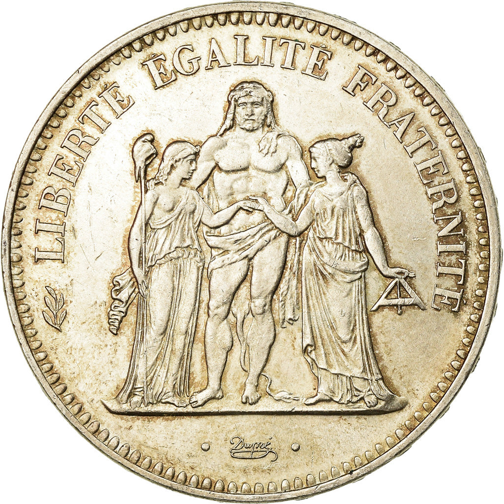 Monnaie, France, Hercule, 50 Francs, 1974, Avers 20 francs, SUP, Argent