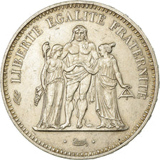 Coin, France, Hercule, 50 Francs, 1974, Avers 20 francs, AU(50-53), Silver