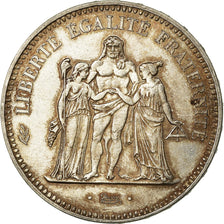 Coin, France, Hercule, 50 Francs, 1974, Avers 20 francs, AU(50-53), Silver