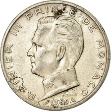 Moneta, Monaco, Rainier III, 5 Francs, 1966, EF(40-45), Srebro, KM:141