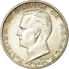 Moneta, Monaco, Rainier III, 5 Francs, 1966, EF(40-45), Srebro, KM:141