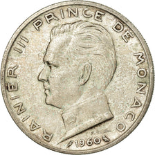 Coin, Monaco, Rainier III, 5 Francs, 1960, EF(40-45), Silver, KM:141, Gadoury:MC