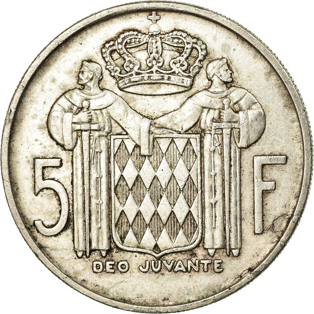 Coin, Monaco, Rainier III, 5 Francs, 1960, EF(40-45), Silver, KM:141, Gadoury:MC