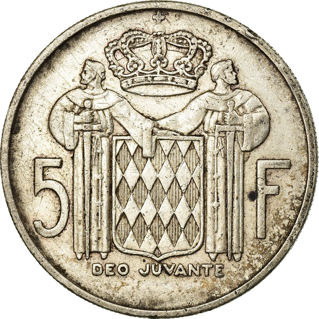 Monnaie, Monaco, Rainier III, 5 Francs, 1960, TTB, Argent, Gadoury:MC 152