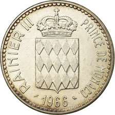 Coin, Monaco, Rainier III, Charles III, 10 Francs, 1966, AU(55-58), Silver