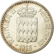 Coin, Monaco, Rainier III, Charles III, 10 Francs, 1966, AU(55-58), Silver