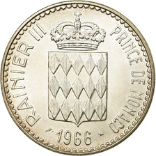 Coin, Monaco, Rainier III, Charles III, 10 Francs, 1966, AU(55-58), Silver