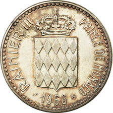 Coin, Monaco, Rainier III, Charles III, 10 Francs, 1966, AU(55-58), Silver