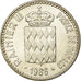Coin, Monaco, Rainier III, Charles III, 10 Francs, 1966, AU(55-58), Silver