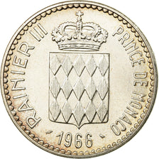 Coin, Monaco, Rainier III, Charles III, 10 Francs, 1966, AU(55-58), Silver