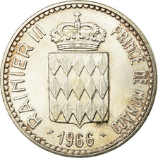 Coin, Monaco, Rainier III, Charles III, 10 Francs, 1966, AU(55-58), Silver