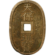Coin, Japan, 100 Mon, Tempo Tsuho, (1835-1870), EF(40-45), Bronze, KM:7