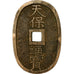 Monnaie, Japon, 100 Mon, Tempo Tsuho, (1835-1870), TTB, Bronze, KM:7