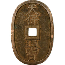 Coin, Japan, 100 Mon, Tempo Tsuho, (1835-1870), EF(40-45), Bronze, KM:7