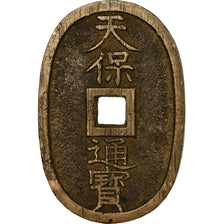 Monnaie, Japon, 100 Mon, Tempo Tsuho, (1835-1870), TTB, Bronze, KM:7