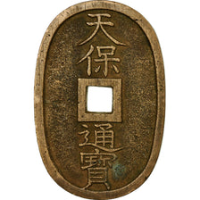 Monnaie, Japon, 100 Mon, Tempo Tsuho, (1835-1870), TTB, Bronze, KM:7