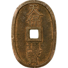 Monnaie, Japon, 100 Mon, Tempo Tsuho, (1835-1870), TTB, Bronze, KM:7